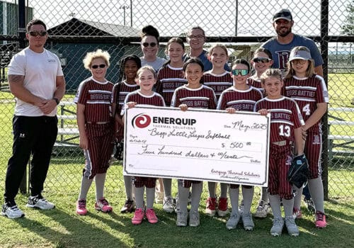 Enerquip Donates Funds to Beggs Little League